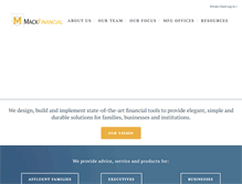 Tablet Screenshot of mackfinancial.com